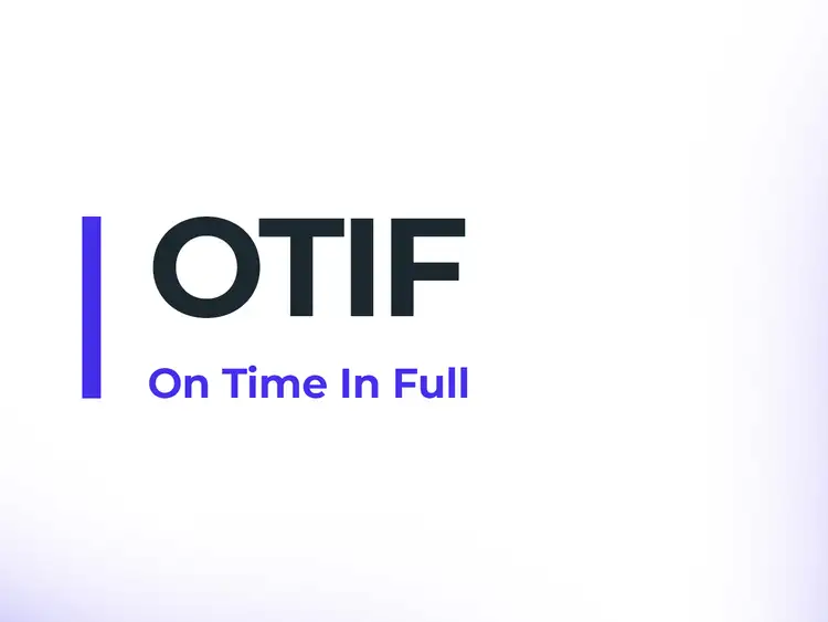 otif bedeutet on time in full und wird im versand berechnet