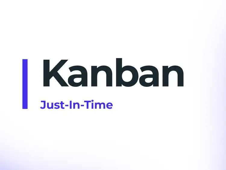 das kanban-system volgt ein just in time prinzip
