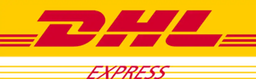 Logo de la empresa de transporte DHL Express