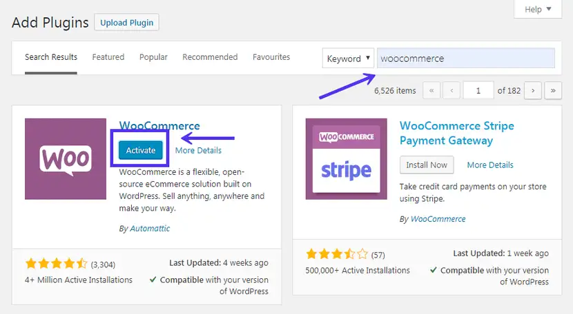 Plugins hinzufügen
