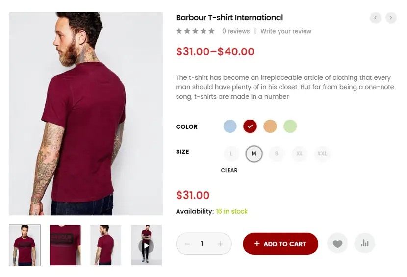 Variantion Swatches für WooCommerce