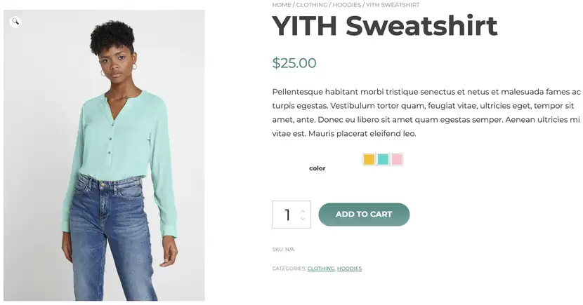 YITH WooCommerce Color and Label Variations