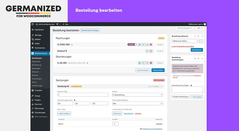 WooCommerce Germanized