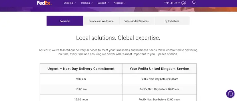 fedex uk inside