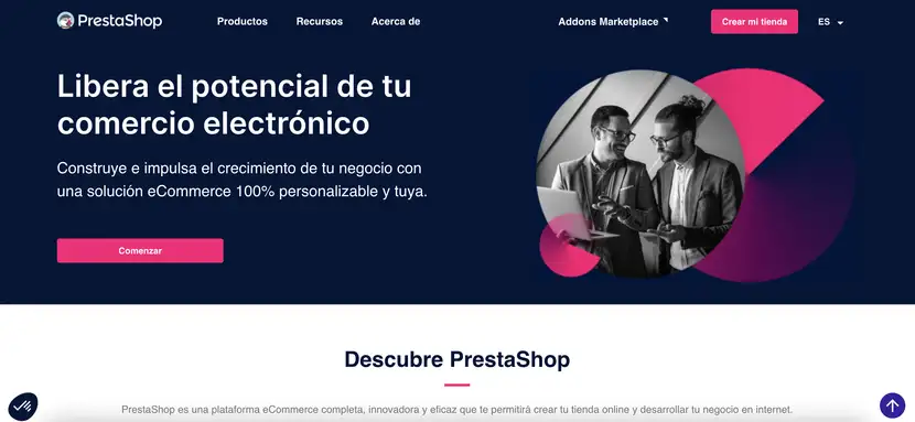 página web de prestashop españa para tiendas online