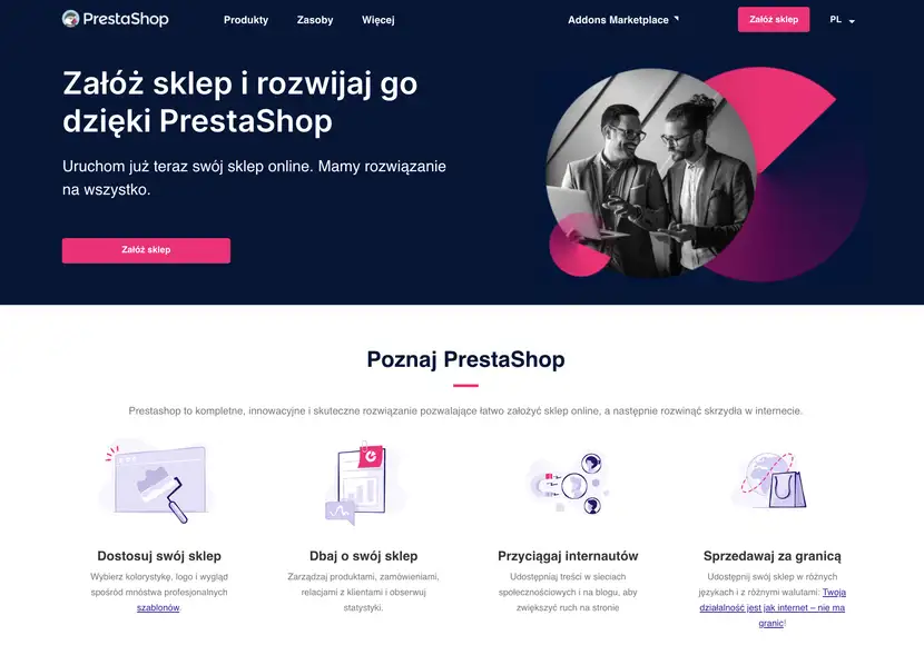 strona główna prestashop