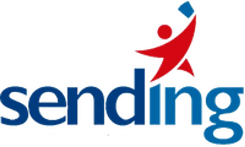 logotipo empresa de transporte sending