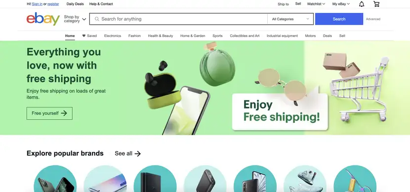 ebay marketplace for online sales