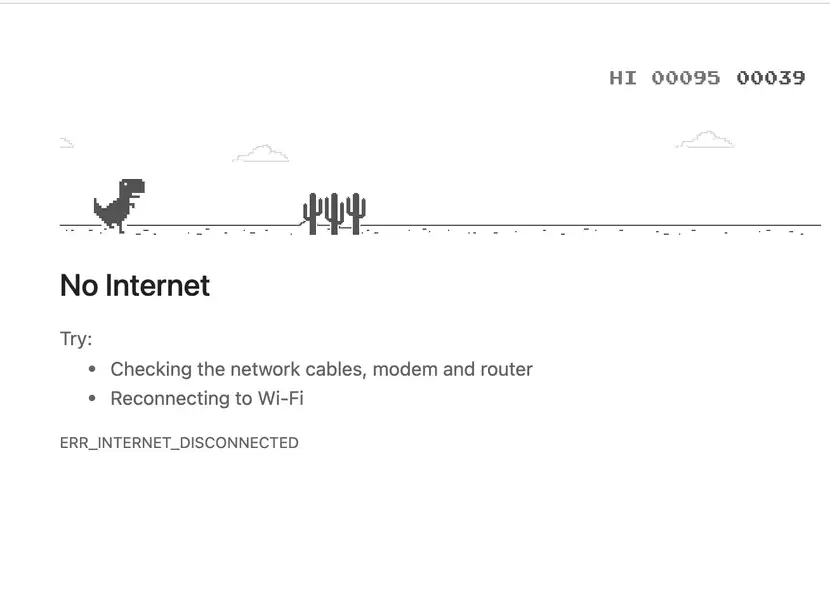 chrome dino game