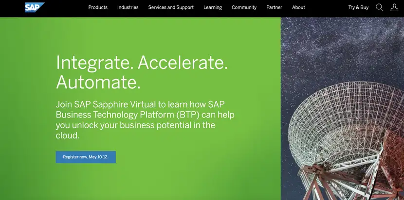 sap erp system for online stores