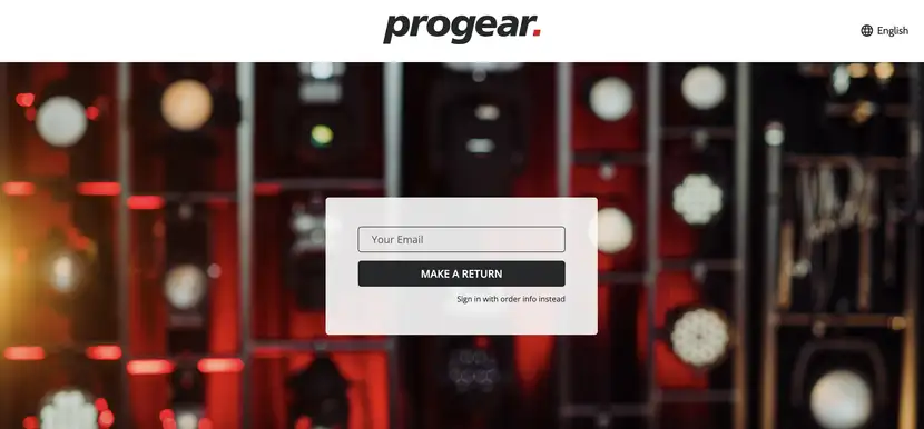 Portal de devoluções automatizado da Progear