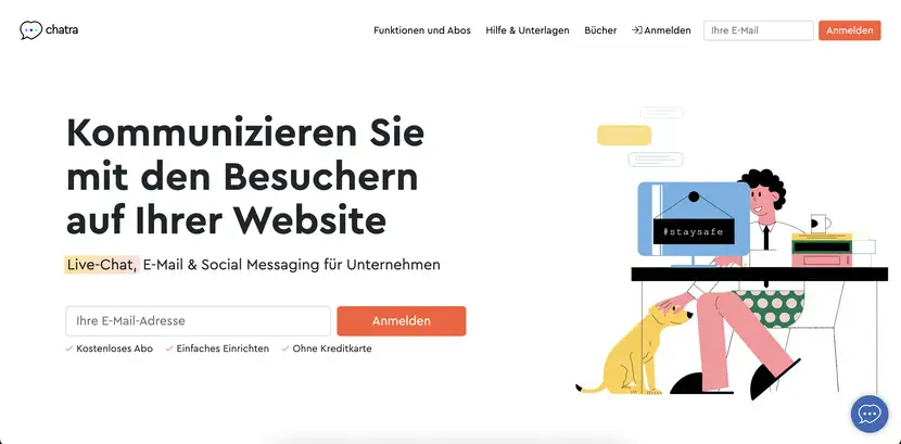 Chatra ist eine Live-Chat-Plattform für den Kundenservice