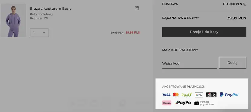 metody płatności w sklepie internetowym