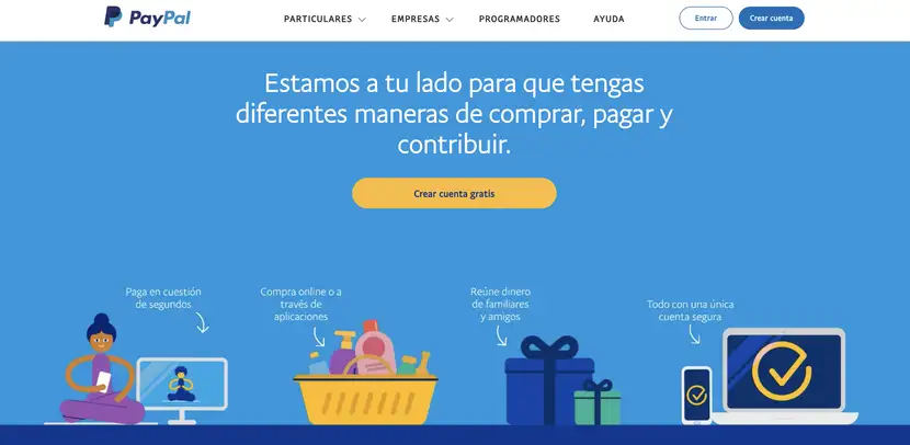 Plataforma de pagos Paypal.