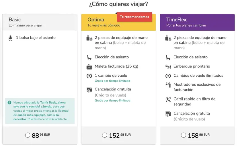 Planes de las aerolíneas para hacer up y cross selling.