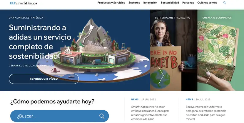 Empresa de embalajes para eCommerce, Smurfit Kappa.