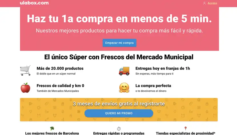 Ulabox, supermercado con un modelo de negocio pure player.