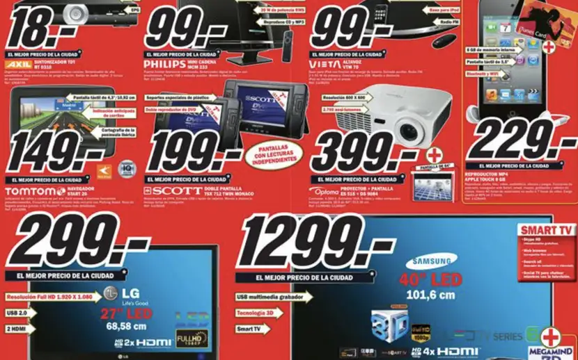 Productos de Mediamarkt con precios impares.