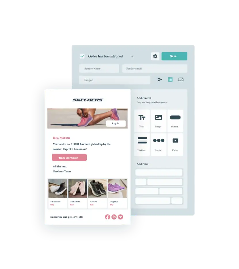 order notifications have a high open rate and importance for customer satisfaction