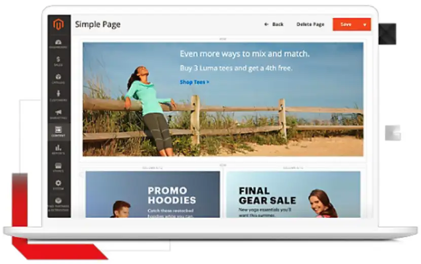 plataforma de ecommerce adobe commerce interface