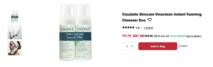 set of caudalie's products available at sephora