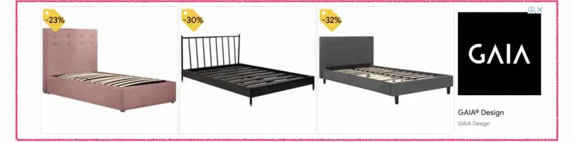 Banner publicitario de la tienda online Gaia.