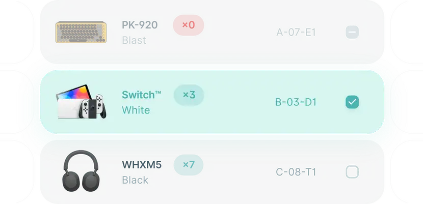 Digital Picking List