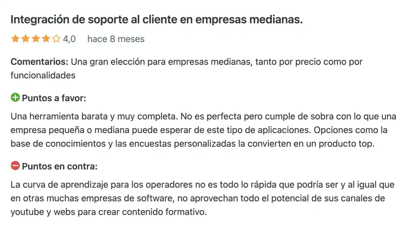 Freshdesk opiniones