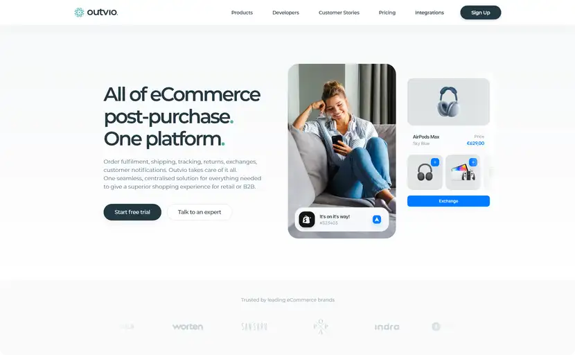 Outvio, best return management software in U.S.