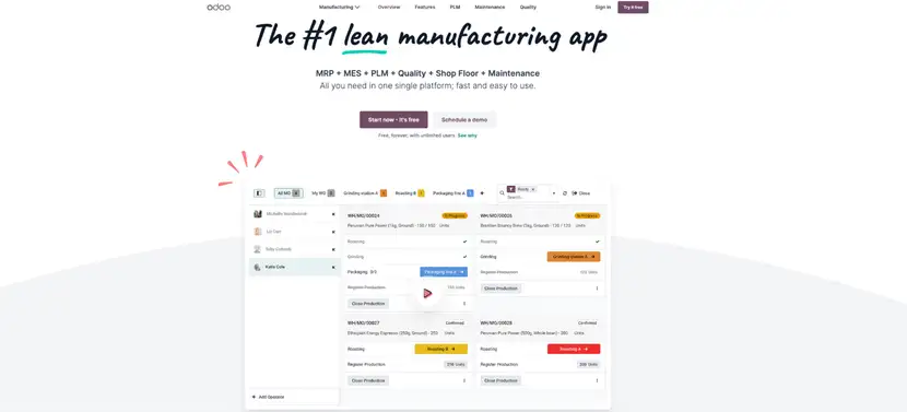 odoo scm software automation