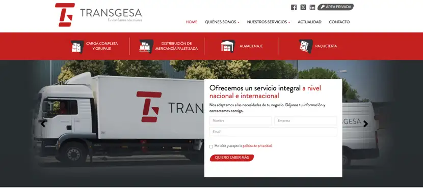 transgesa empresa de distribucion y logistica
