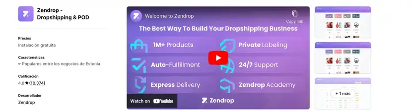 zendro plugin para shopify