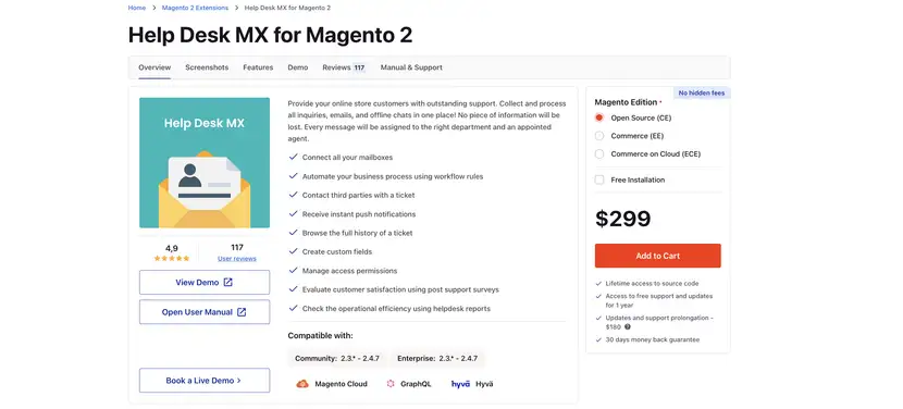 help desk mx for magento 2