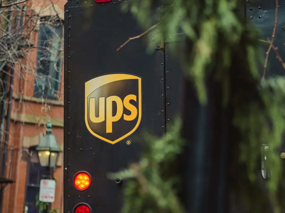 UPS shipping truck