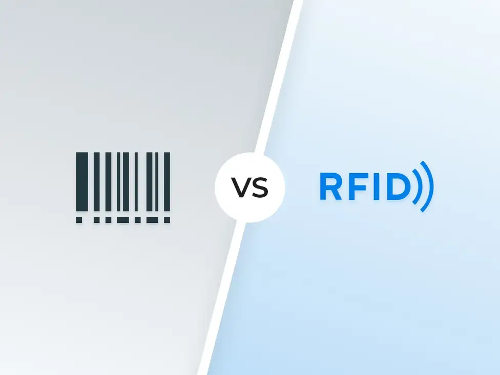 rfid and barcodes help organise and track inventory on a warehouse and store