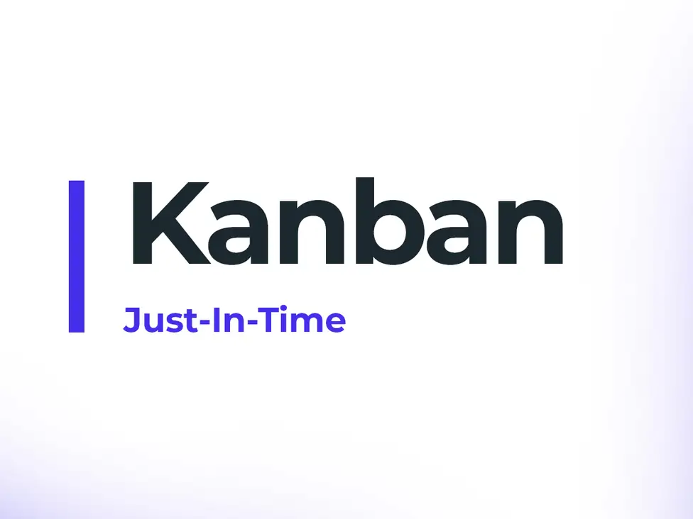das kanban-system volgt ein just in time prinzip