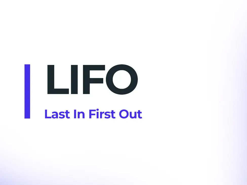 lifo (last in, first out) method for inventory management and accountancy